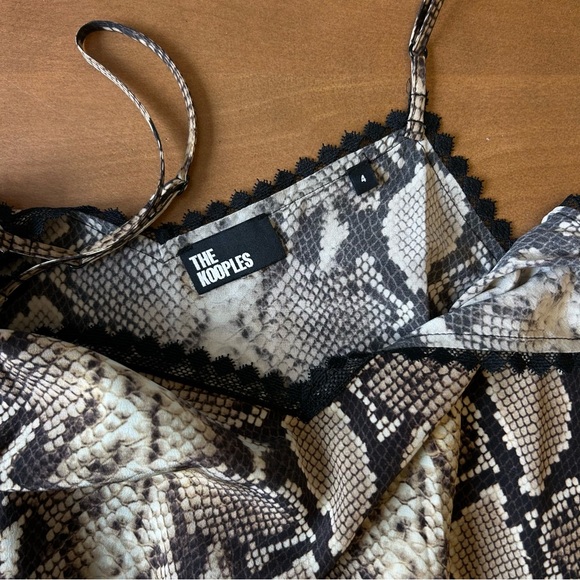 The Kooples 100% Silk Snake Print Dress - Picture 12 of 14